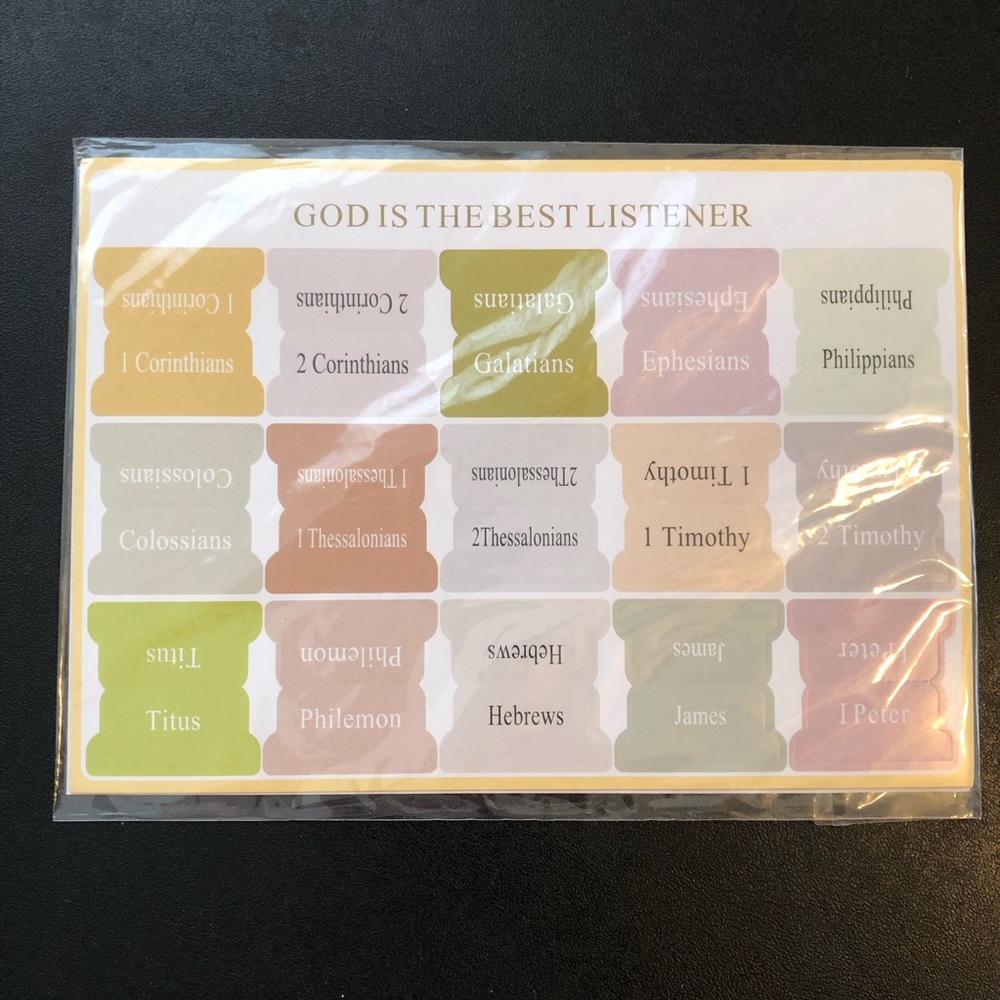 5 Pcs Bible Tabs Old and New Testament Bible Index Labels